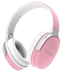 av:link WBH-40 PNK Over-Ear Wireless Bluetooth Headphones Pink - 100.587UK