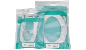 av:link Coaxial F-type plug to plug lead kit 5.0m - 112.022UK