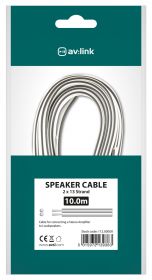 av:link Fig8 Speaker Wire White/Black Polarity 10m - 112.500UK