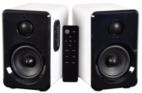 av:link ABS35WHT Active Bluetooth Bookshelf Speakers White - 120.151UK