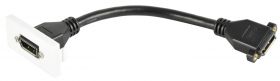 av:link Wall Plate Module - DisplayPort Socket to Female Tail - 122.550UK
