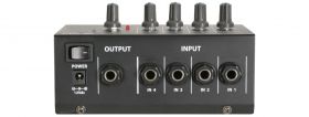 QTX LM41 4 Mono Channel Line Level & Instrument Mixer - 170.204UK