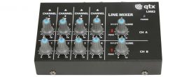 QTX LM82 4 Stereo Channel Line Level & Instrument Mixer - 170.205UK