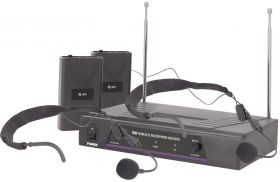 QTX VN2 VHF dual neckband wireless system - 173.8 + 174.8MHz - 171.818UK
