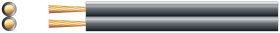 Mercury High Quality Fig 8 Speaker Cable, 2 x (79 x 0.15mmØ), Black, 100m - 805.856UK