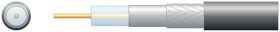 Mercury Eco RG6 Air Spaced PE Coaxial Cable with Aluminum Braid - 100m Black - 808.117UK