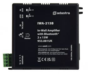 Adastra IWA215B In-wall Amplifier with Bluetooth 2 x 15W 953.081UK