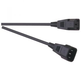 Eagle 3 Pin IEC Line Plug to IEC Line Socket Extension Lead 10A Lead Length (m) 1 (A145GA)