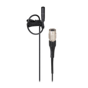 Audio Technica Cardioid Condenser Lavalier Microphone CW Connector Black