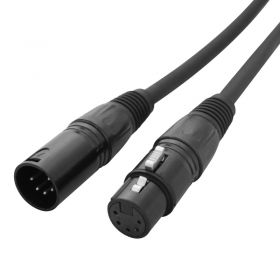 LEDJ 3m 5-Pin Male XLR - 5-Pin Female XLR DMX Cable