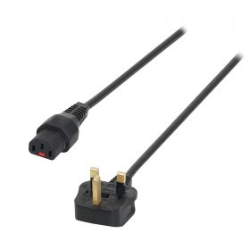 IEC LOCK 1m 13A - C13 IEC Lock Cable (5A Fuse) PC935