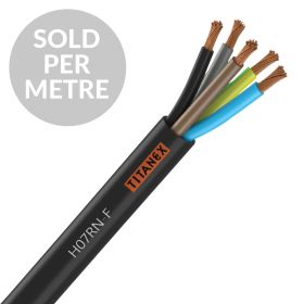 Titanex H07-RNF 2.5mm 5 Core Rubber Cable - Cut Length
