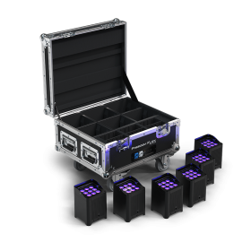 Chauvet DJ Freedom Flex H9 IP X6 Cordless PARs and Charge Rack