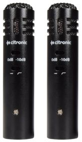 Citronic EC20 Condenser Microphones - Stereo Pair