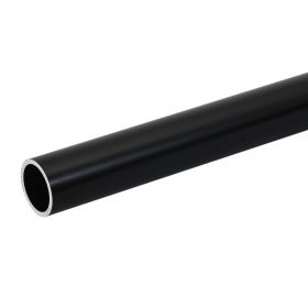 eLumen8 Aluminium Tube, 48mm x 4mm, 2m length, Black