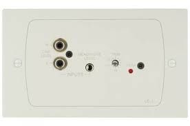 Cloud LE1 White Stereo Input Plate for DCM1 2-Gang UK Version