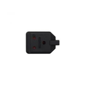 Masterplug 1 Gang 15A Round Pin HD Mains Socket, Black (ELS15B)