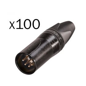 Neutrik XLR 5-Pin Male Cable Plug Black NC5MXX-BAG-D (Pack of 100)