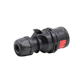 PCE 16A 415V 3P+N+E Black Plug (015-6x)
