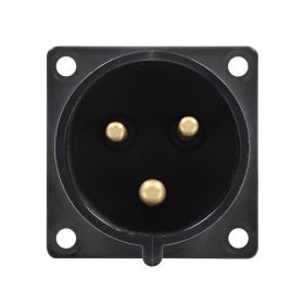 PCE 32A 230V 2P+E Black Appliance Inlet (623-6X)