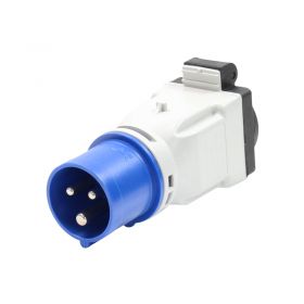 PCE 16A plug to 13A Socket Adapter 230v