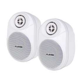 Clever Acoustics BGS 20T White 100V Speakers (Pair)