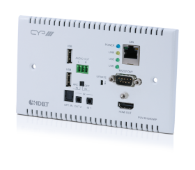 CYP PUV-2010RXWP 100m HDBaseT 2.0 Wall Plate Receiver (4K, HDCP2.2, PoH, LAN, OAR)