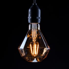 Prolite 4W Dimmable LED Diamond Gold Filament Lamp 1800K ES
