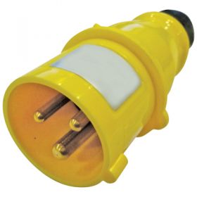 Eagle  110 V Yellow 16 A 3 Contact High Current In-line Plug  (E302AA)