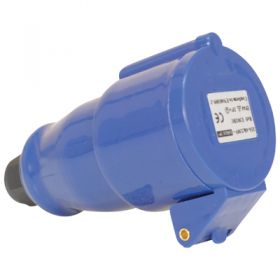 Eagle  230 V Blue 32 A 3 Contact High Current In-line Socket  (E302BC)