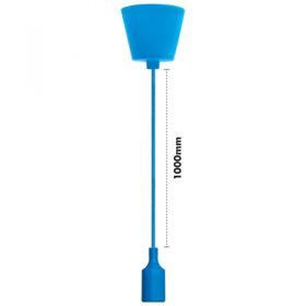Eagle  Modern E27 Silicone Pendant Lamp holder Colour Blue (E394BL)