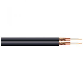 Eagle Black Digital 100U Twin/Shotgun Satellite 75 Ohm Cable Full Copper Hank 2 pack Lead Length (m) 10 (E402LA)
