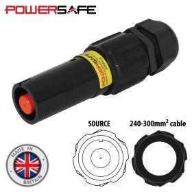 eLumen8 Powersafe 800A Line Source Male 240mm2 L2 Black
