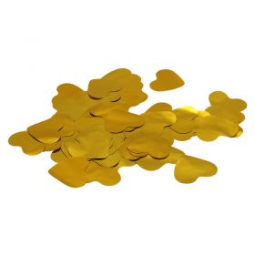Equinox Loose Confetti Hearts 55mmÂ - Metallic Gold 1kg