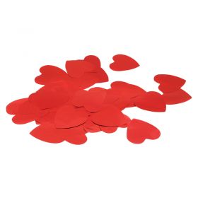 Equinox Loose Confetti Hearts 55mmÂ - Metallic Red 1kg