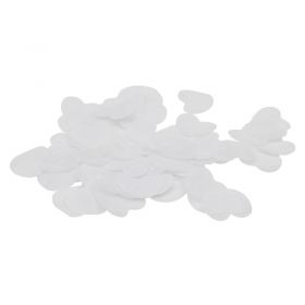 Equinox Loose Confetti Hearts 55mmÂ - White 1kg
