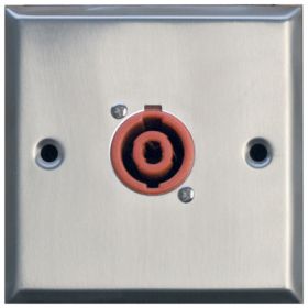 Eagle  Metal AV Wall Plate with 1 x 2 Pole Speaker Connector  (F267XB)