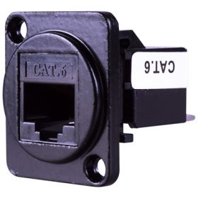 Eagle  Chassis Mount D-Series Compatible Cat 5e Socket TQ Toolless IDC Connections  (F267YR)