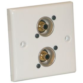 Eagle  AV Wall Plate With 2 x Phono Socket (NF2D-0)  (F267ZM)