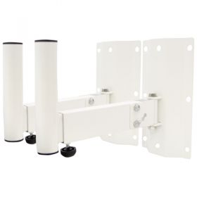 SoundLAB 35mm Heavy Duty Adjustable Speaker Wall Bracket (Pair) Colour White