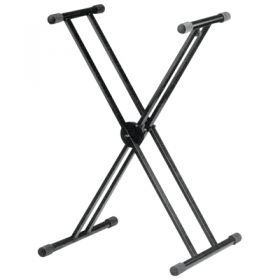 SoundLAB Height Adjustable Twin X Frame Keyboard Stand with Quick Release
