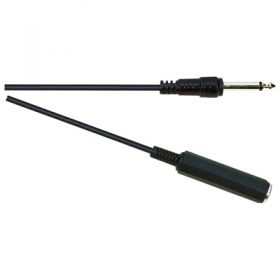 SoundLAB Standard 6.35 mm Mono Jack Plug to 6.35 mm Mono Line Socket Screened Lead Lead Length (m) 6
