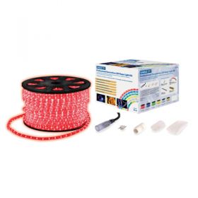 Eagle Static LED Rope Light Kit With Wiring Accessories Kit 45m Colour Red (G600AF)