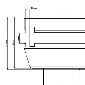 Global Truss GT Stage Deck 1 x 0.5m Hexa Stage Platform