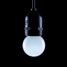 Prolite 1W LED Polycarbonate Golf Ball Lamp, ES 6000K White