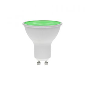 Prolite 7W Dimmable LED GU10 Lamp, Green