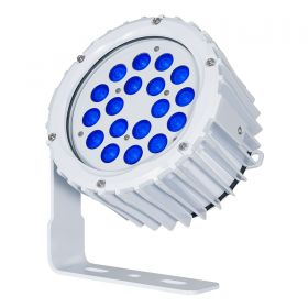 LEDJ Aspect XL Exterior Blue Feature Light (White Housing) - 6 Degree