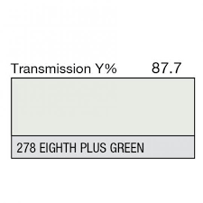 LEE Filter Full Sheet 278 Eighth Plus Green