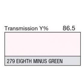 LEE Filter Full Sheet 279 Eighth Minus Green