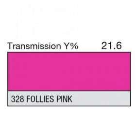 LEE Filter Full Sheet 328 Follies Pink